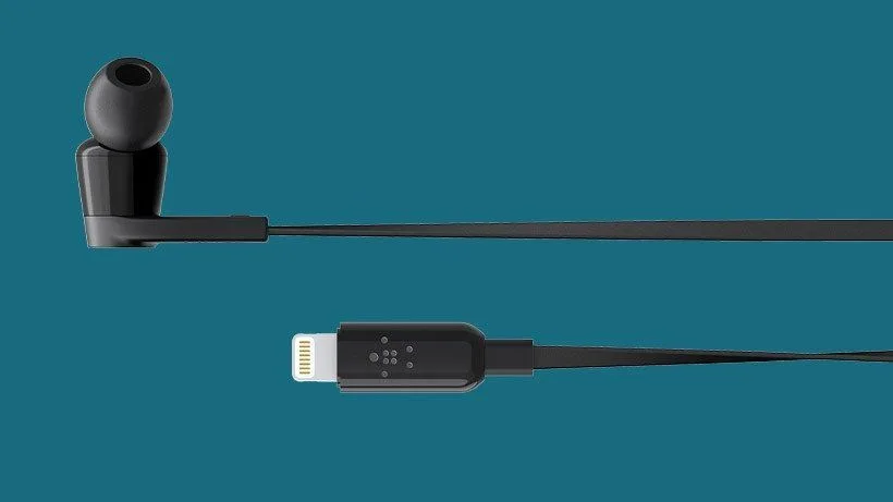 سماعة Belkin سلكية بمنفذ Lightning