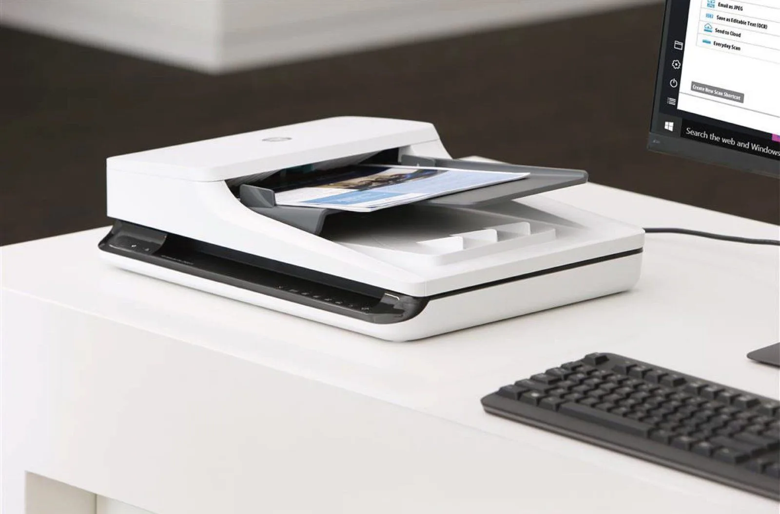 ماسح ضوئي HP ScanJet Pro 2500 f1 مسطح مع وحدة تغذية ADF مقاس A4 - L2747A