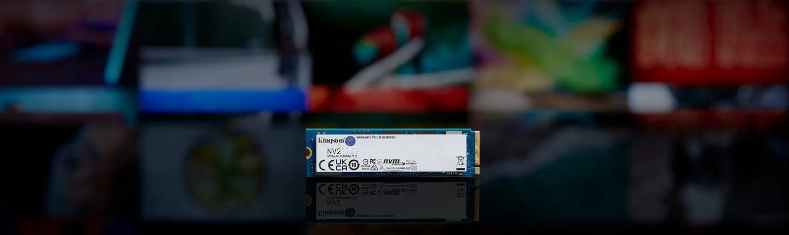 قرص SSD داخلي Kingston NV2 سعة 2TB نوع M.2 2280 NVMe PCIe 4.0 بسرعة حتى 3500 ميجابايت/ث