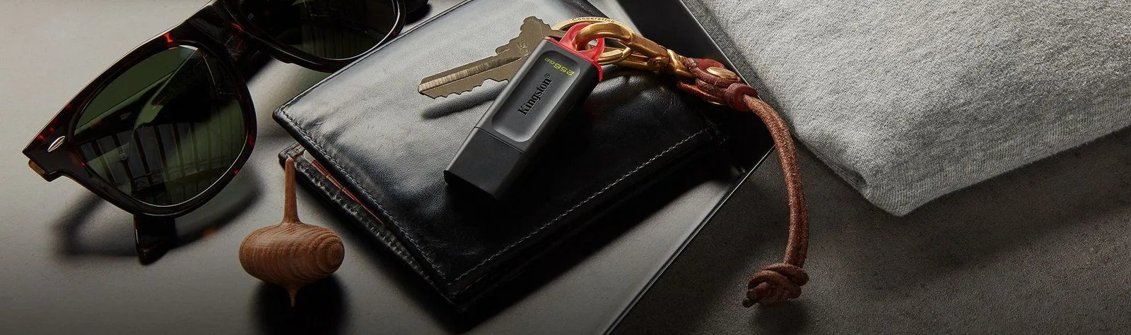 فلاشة Kingston DataTraveler Exodia سعة 128GB بمنفذ USB-A 3.2