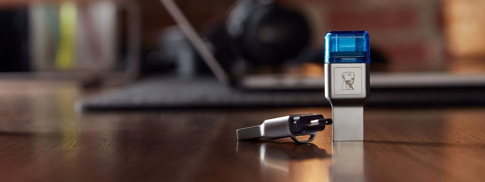 قارئ بطاقات MicroSD من Kingston MobileLite Duo 3C بمنفذي Type-C وUSB-A