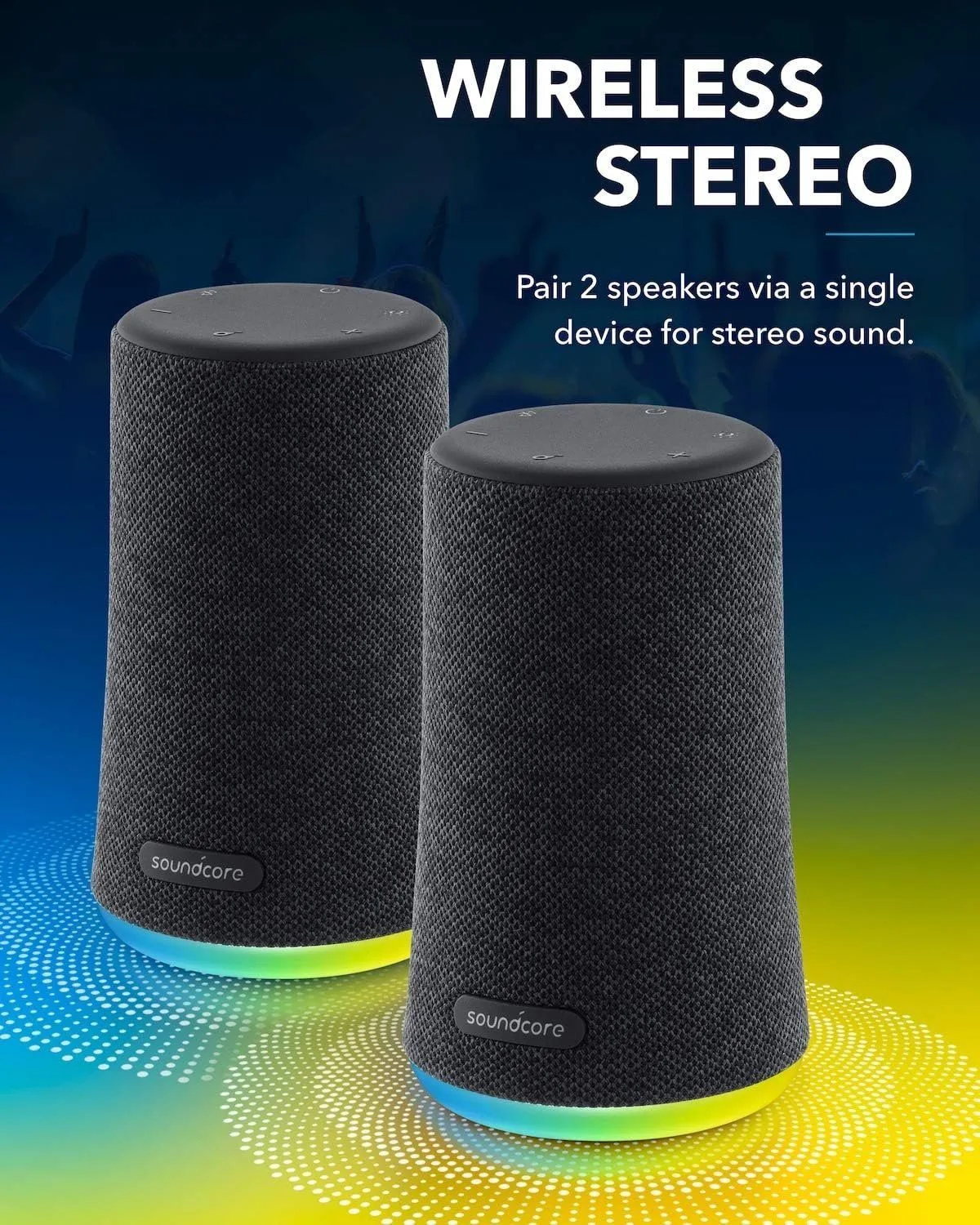 Anker Soundcore Flare Mini Portable Waterproof Speaker – Blue