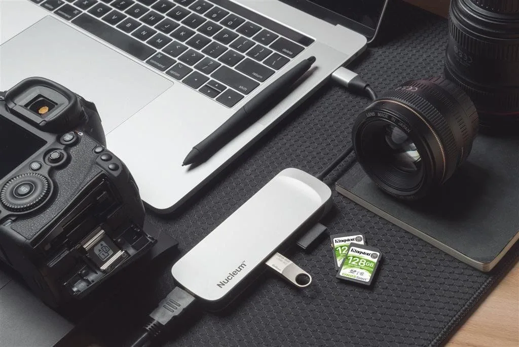 Kingston Nucleum USB-C HUB HDMI Output, USB-A, Type-C, SD & MicroSD Card Reader