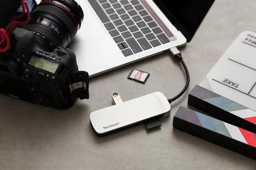 Kingston Nucleum USB-C HUB HDMI Output, USB-A, Type-C, SD & MicroSD Card Reader