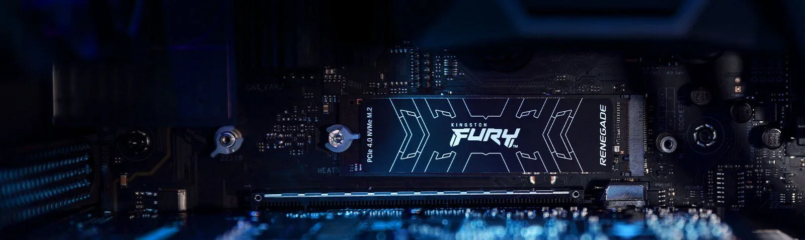 قرص SSD داخلي Kingston FURY Renegade سعة 500GB نوع M.2 NVMe PCIe 4.0 بسرعة حتى 7300 ميجابايت/ث