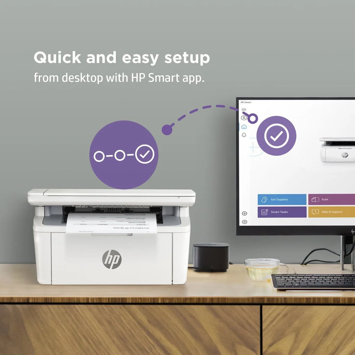 طابعة ليزر HP LaserJet MFP 141a متعددة الوظائف 3 في 1 - أبيض وأسود - 7MD73A