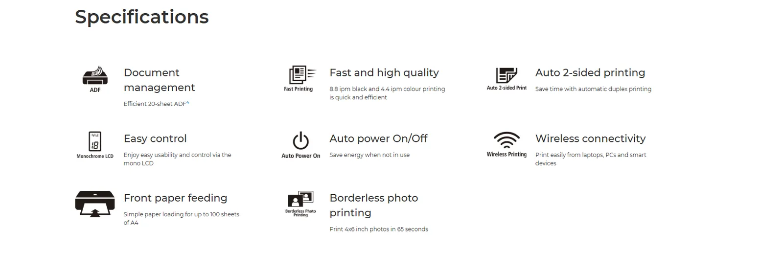 طابعة نافثة للحبر Canon PIXMA TR4640 ملونة A4 مع وحدة تغذية ADF وطباعة على الوجهين وWi-Fi - دقة 4800×1200