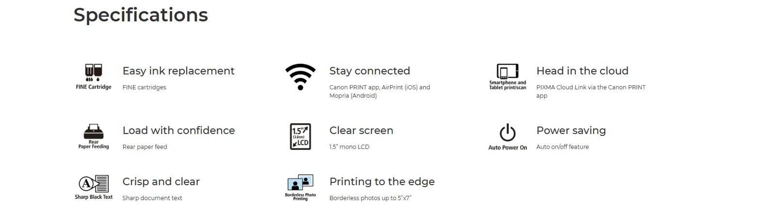 طابعة نافثة للحبر Canon PIXMA TS3640 ملونة A4 بخاصية Wi-Fi - دقة 1200×1200