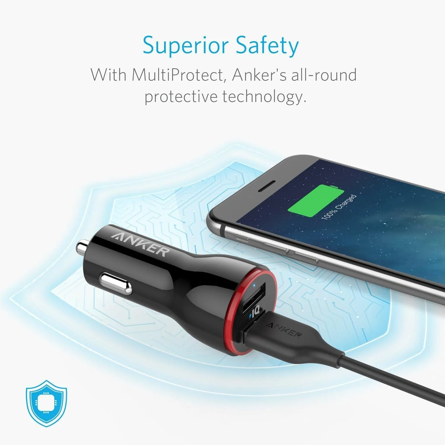 Anker PowerDrive 2 Dual USB-A Car Charger - 4.8A