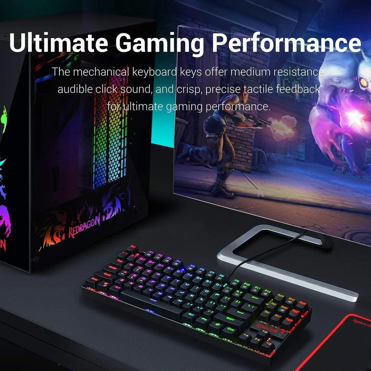 Redragon KUMARA K552 - LED Backlit Mechanical Gaming Keyboard