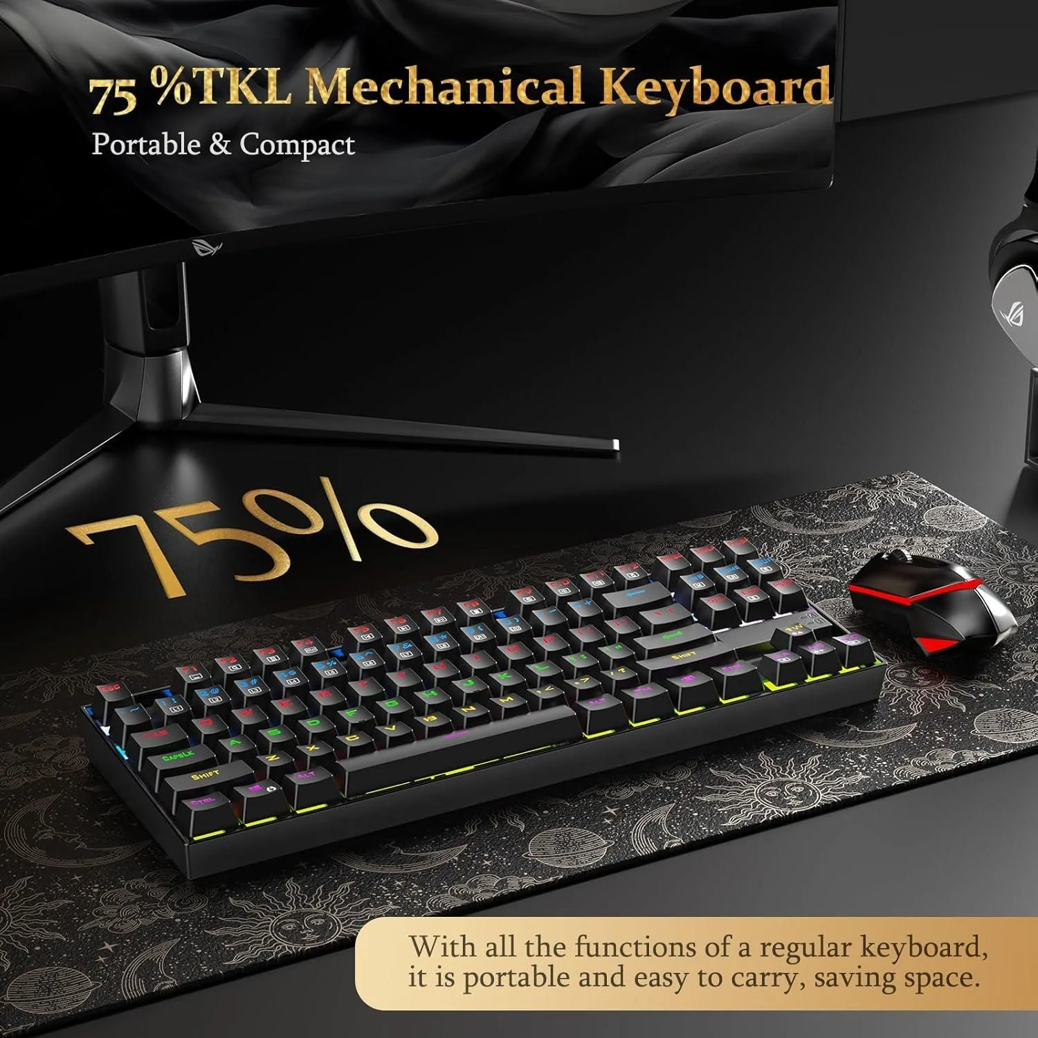 Redragon KUMARA K552 - LED Backlit Mechanical Gaming Keyboard