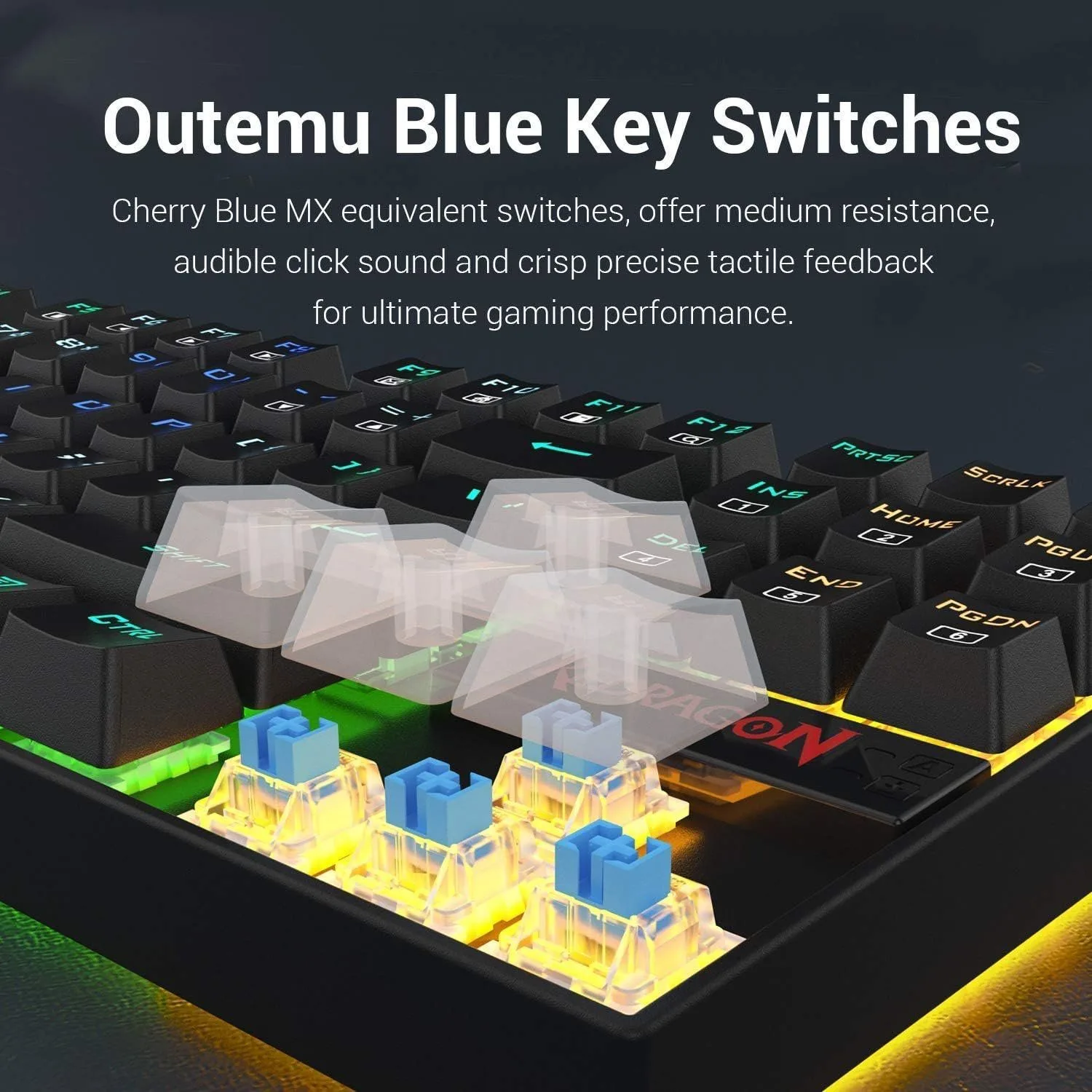 Redragon KUMARA K552 - LED Backlit Mechanical Gaming Keyboard