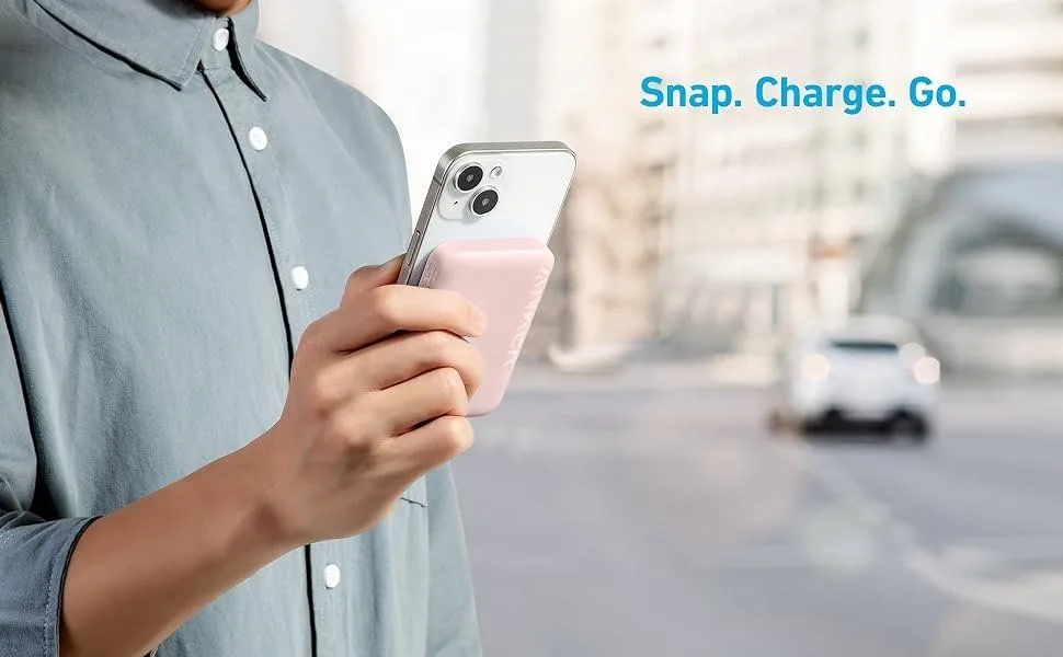 باور بانك مغناطيسي Anker 321 MagGo (PowerCore Magnetic) سعة 5000 مللي أمبير