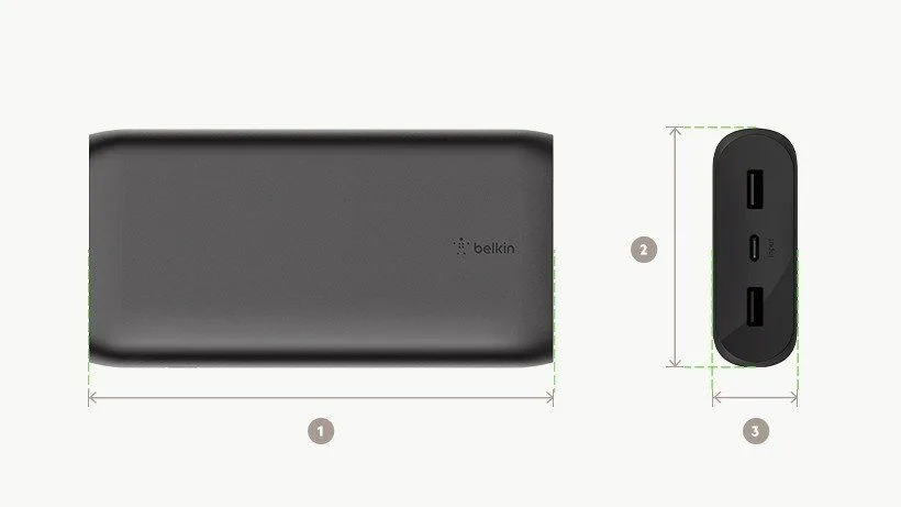 باور بانك Belkin BoostCharge سعة 20000 مللي أمبير