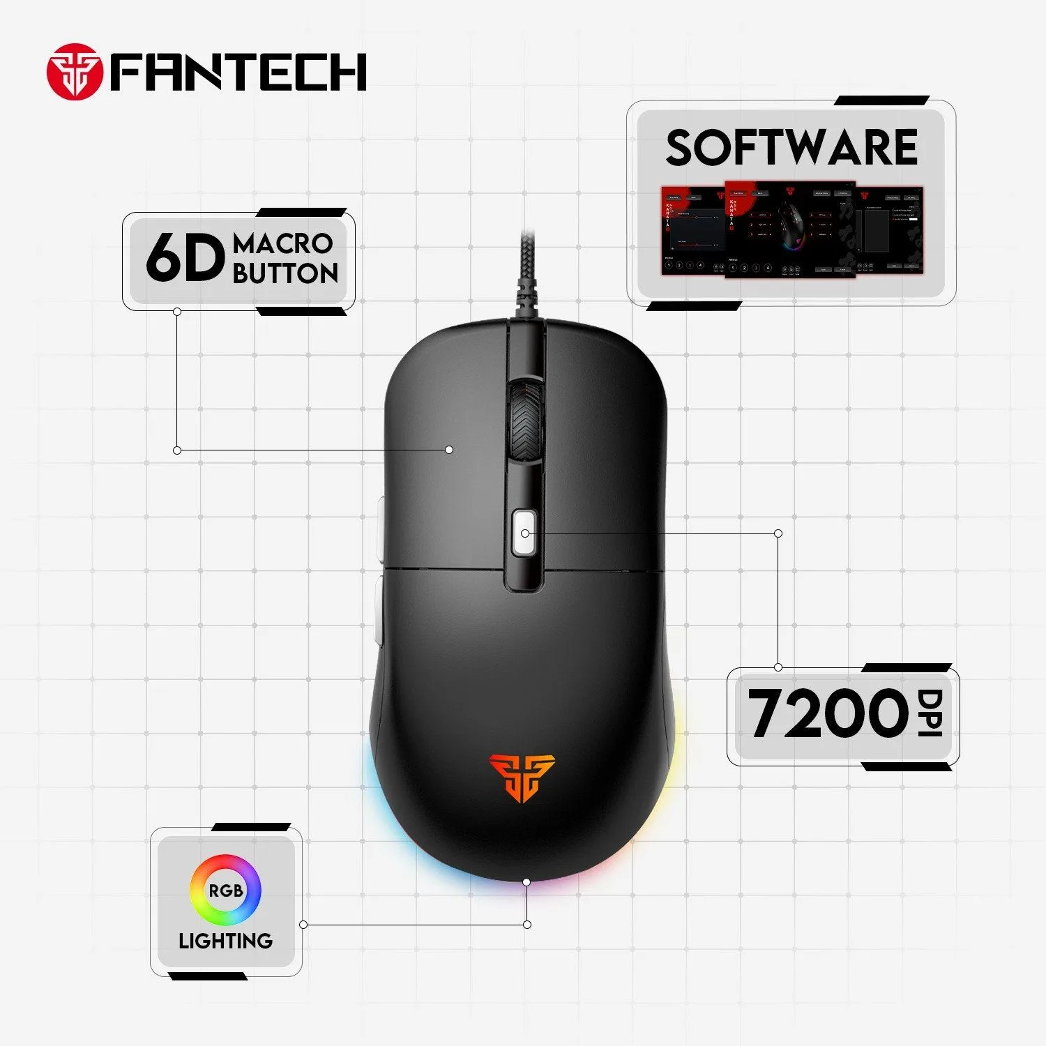 ماوس ألعاب Fantech Kanata VX9S