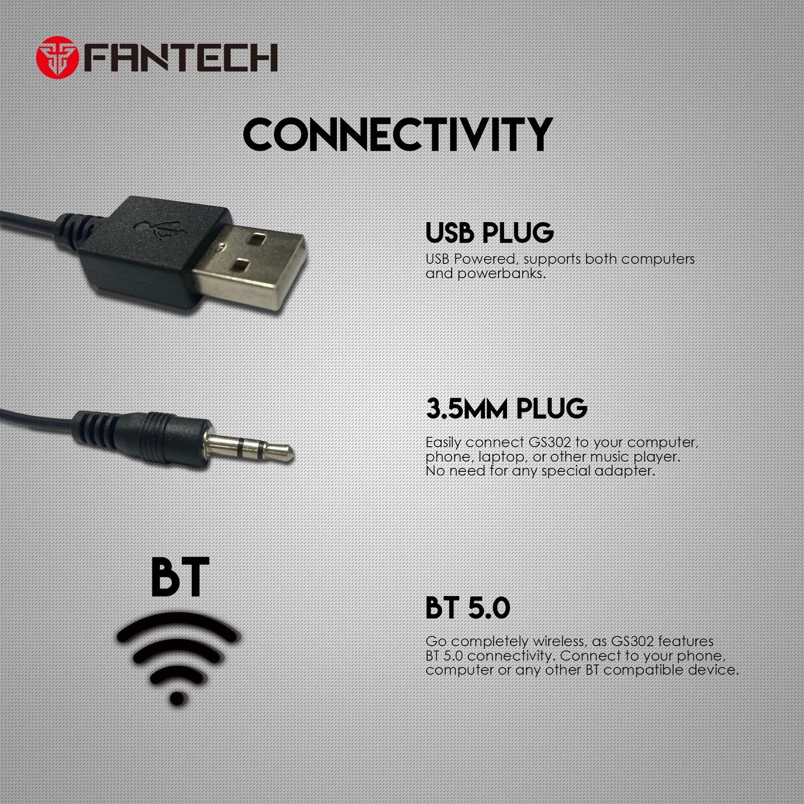 سماعة ألعاب Fantech GS302 ALEGRO بإضاءة RGB وبلوتوث