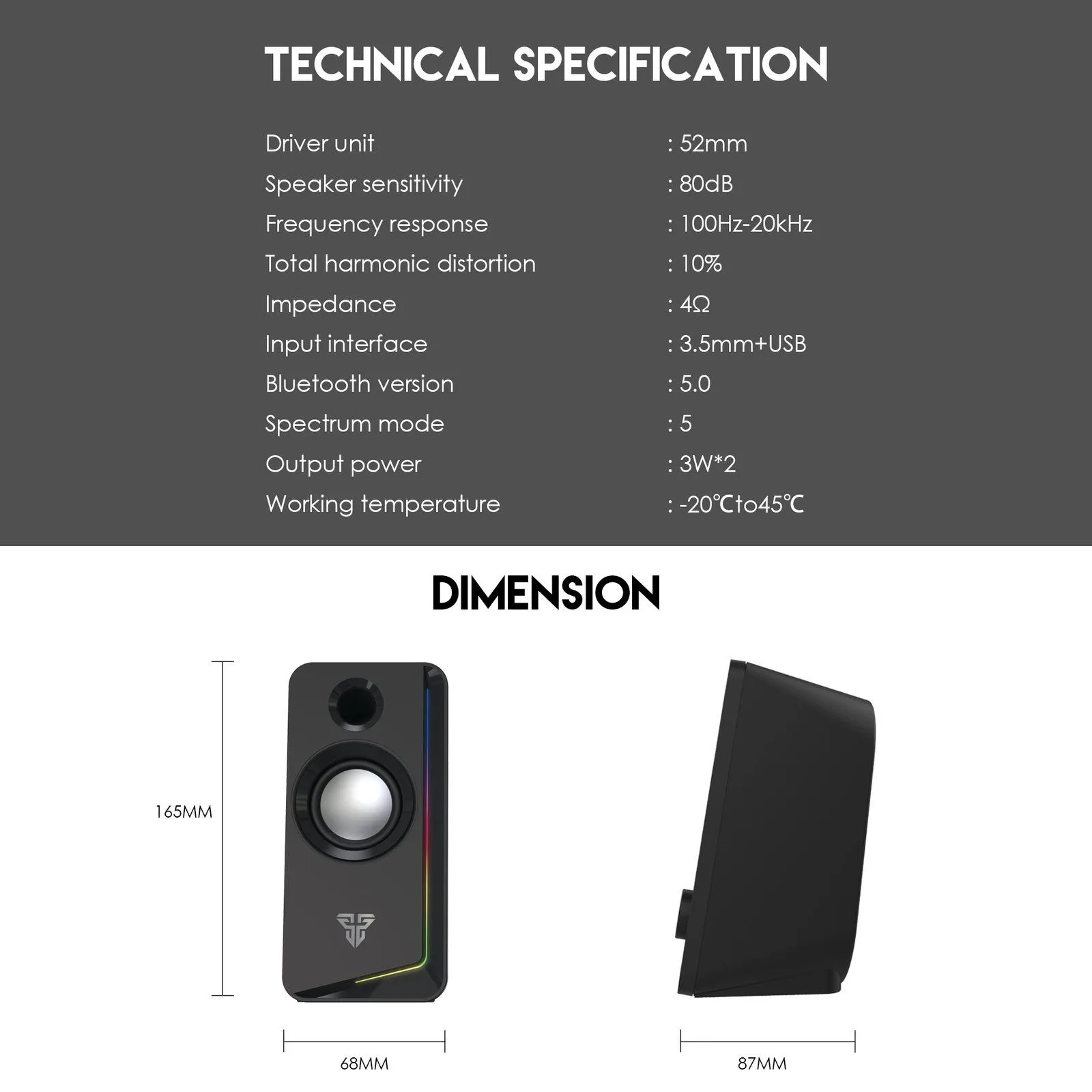 سماعة ألعاب Fantech GS302 ALEGRO بإضاءة RGB وبلوتوث