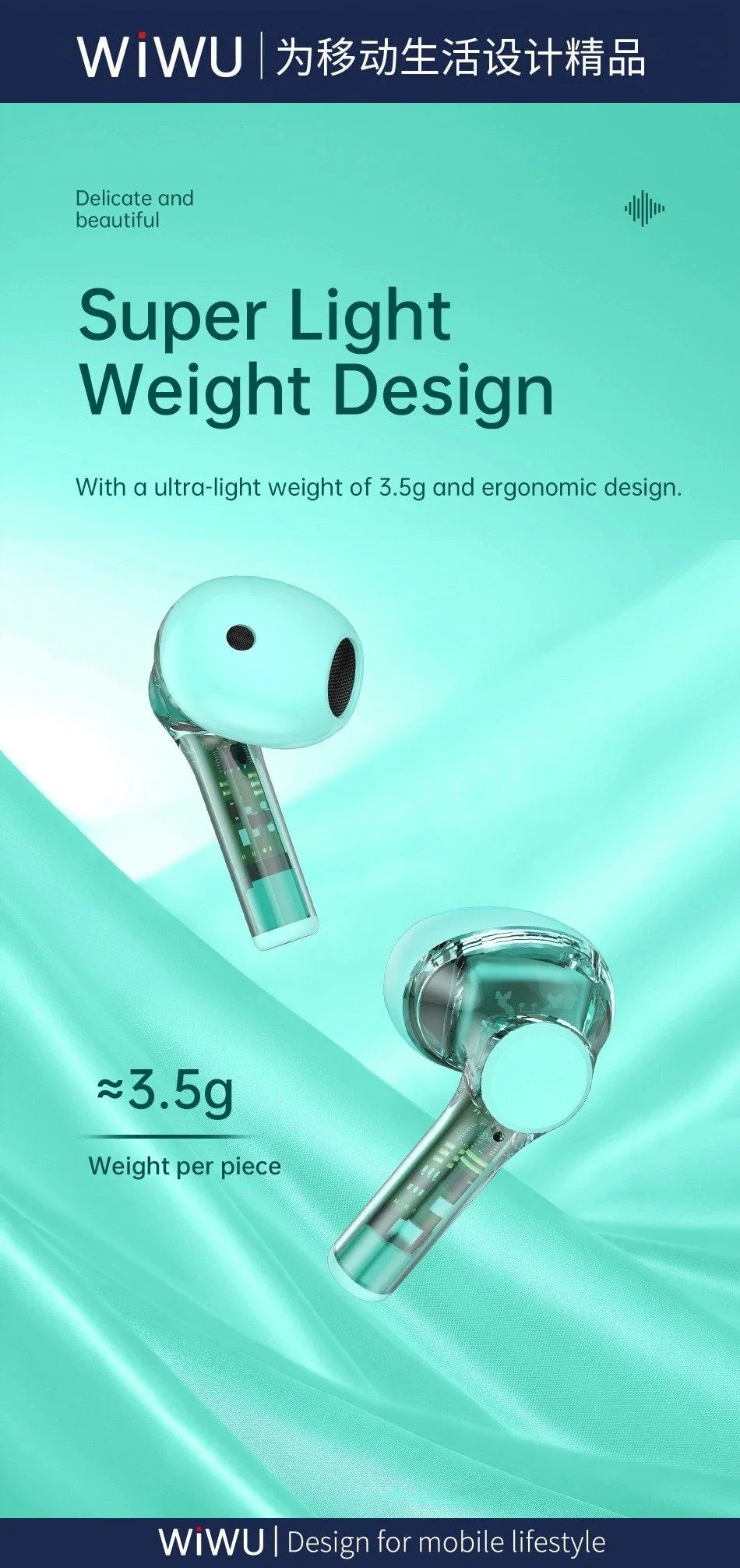 Wiwu TWS 12 Wireless Bluetooth Earbuds