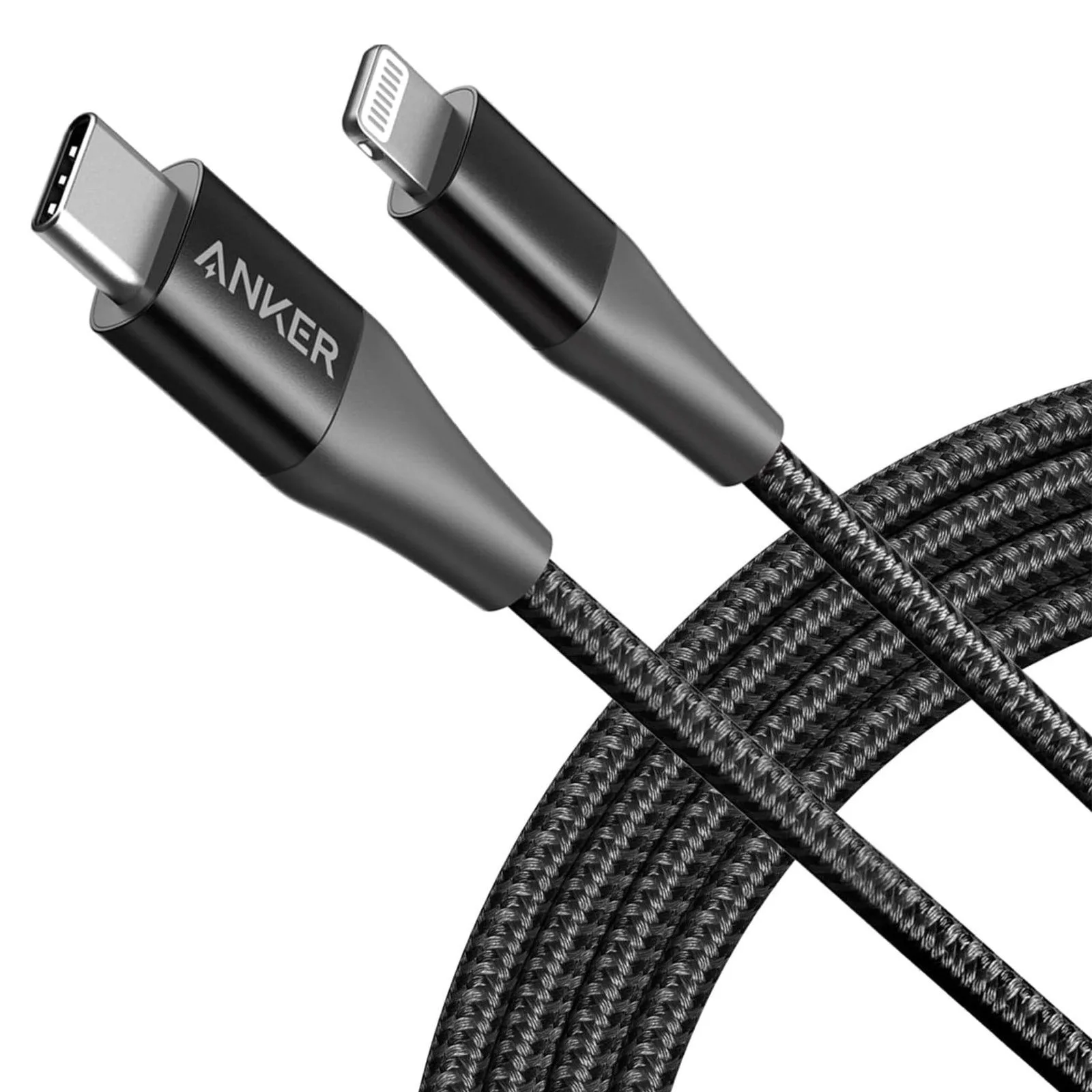 Anker PowerLine+ II USB C to Lightning Cable Braided Nylon Fast Charging 6ft/1.8m Cable