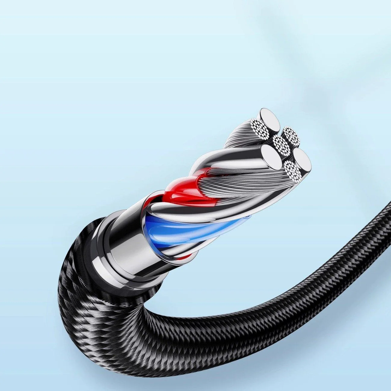 كابل Joyroom من Type-C إلى Lightning مجدول بالنايلون - 20 واط