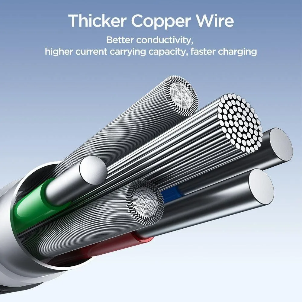 كابل Joyroom من Type-C إلى Lightning مجدول بالنايلون - 30 واط