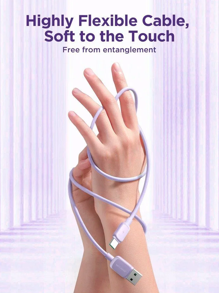 كابل Joyroom من USB-A إلى Type-C للشحن السريع ونقل البيانات - 3 أمبير