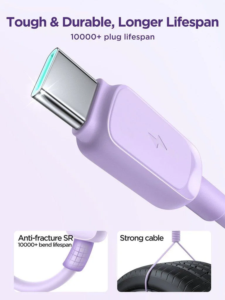 كابل Joyroom من USB-A إلى Type-C للشحن السريع ونقل البيانات - 3 أمبير