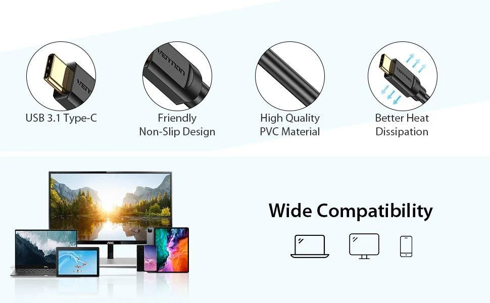 Vention Type-C to 4K HDMI Cable - CGUBH