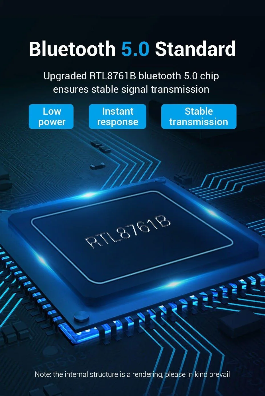 محوّل بلوتوث 5.0 من Vention بمنفذ USB - CDSB0