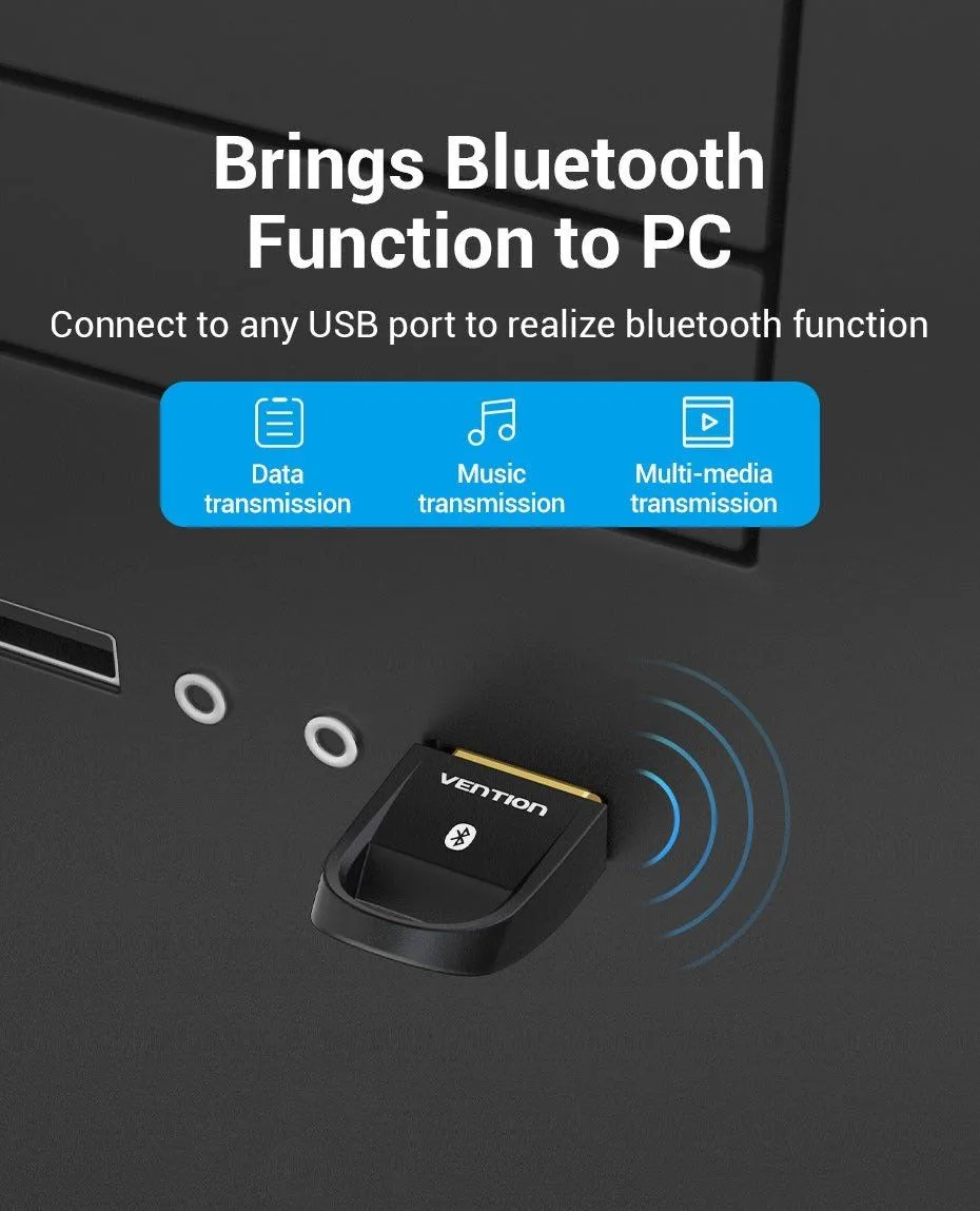 محوّل بلوتوث 5.0 من Vention بمنفذ USB - CDSB0