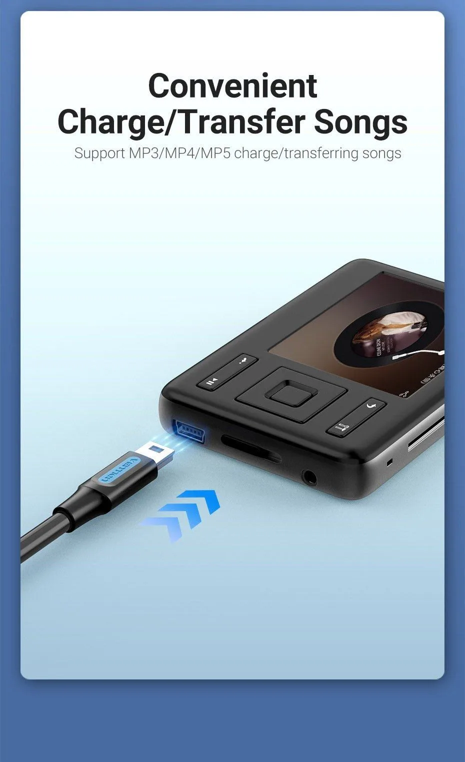 Vention USB-A 2.0 Male to Mini-B Male Cable PVC Type - COMBD