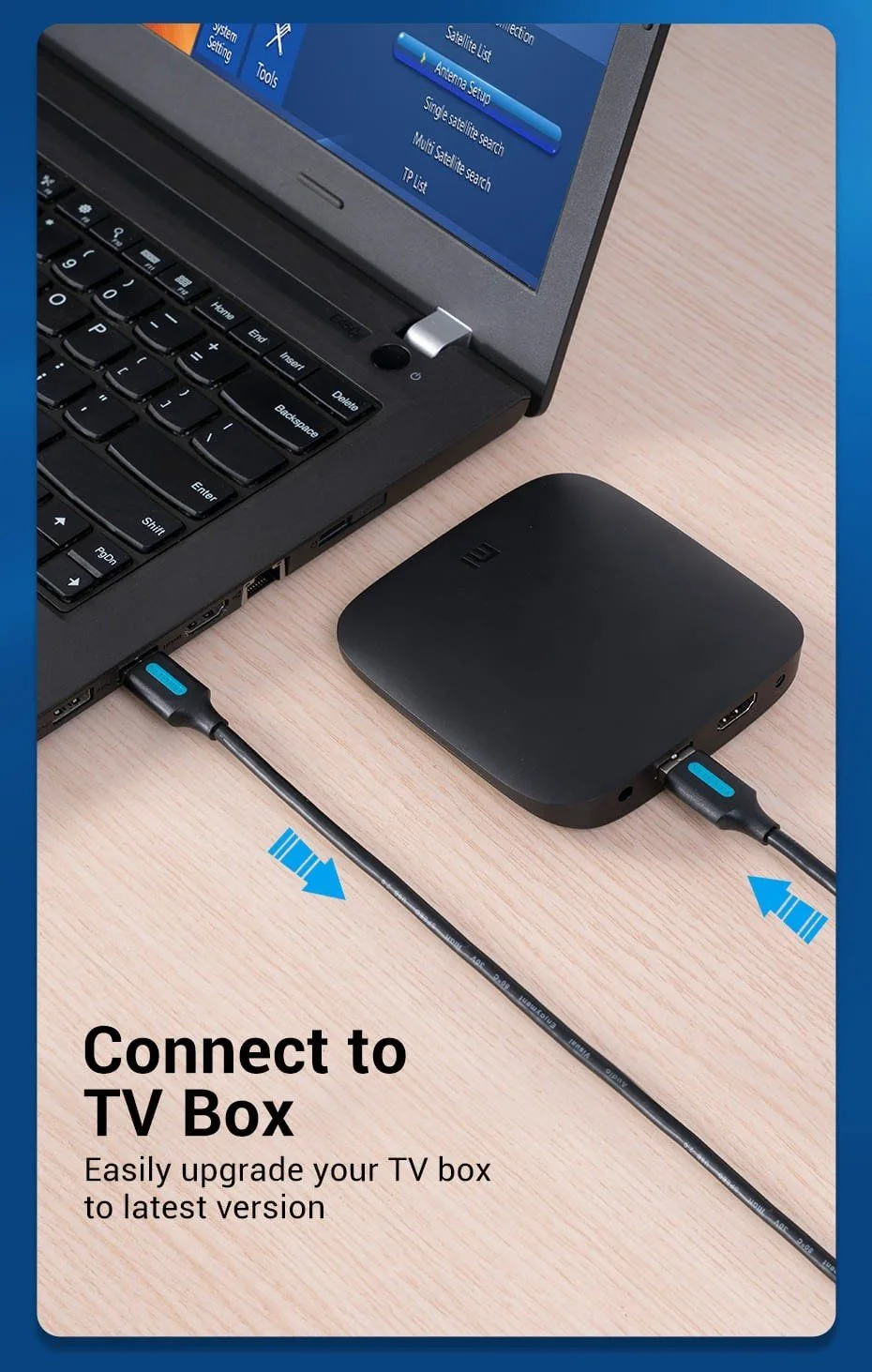 Vention USB-A 3.0 Male to USB-A Male Cable Black PVC Type - 2m - CONBH