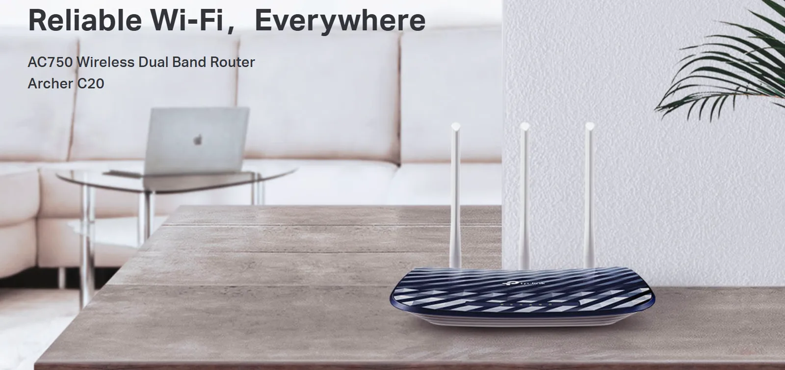 راوتر لاسلكي TP-Link Archer C20 ثنائي النطاق AC750