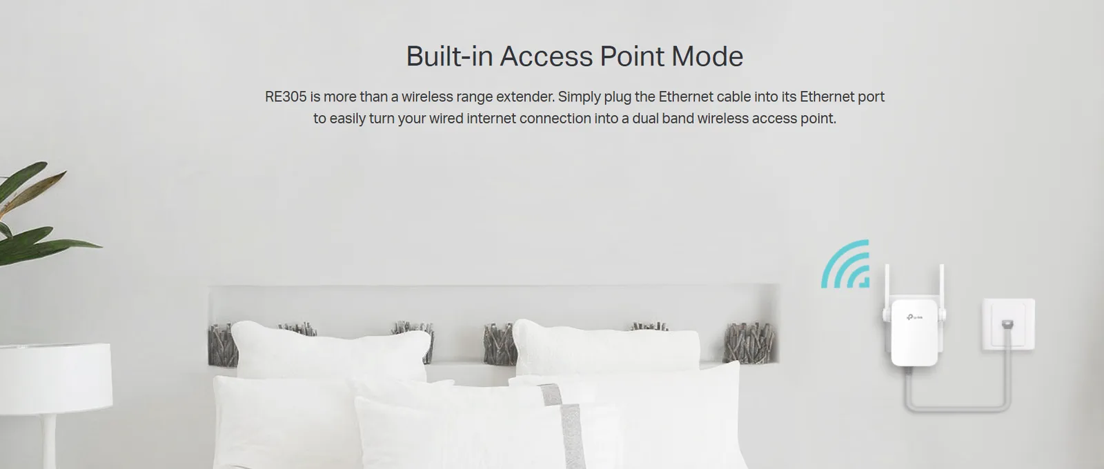 مقوي إشارة Wi-Fi Mesh من TP-Link RE305 بسرعة AC1200