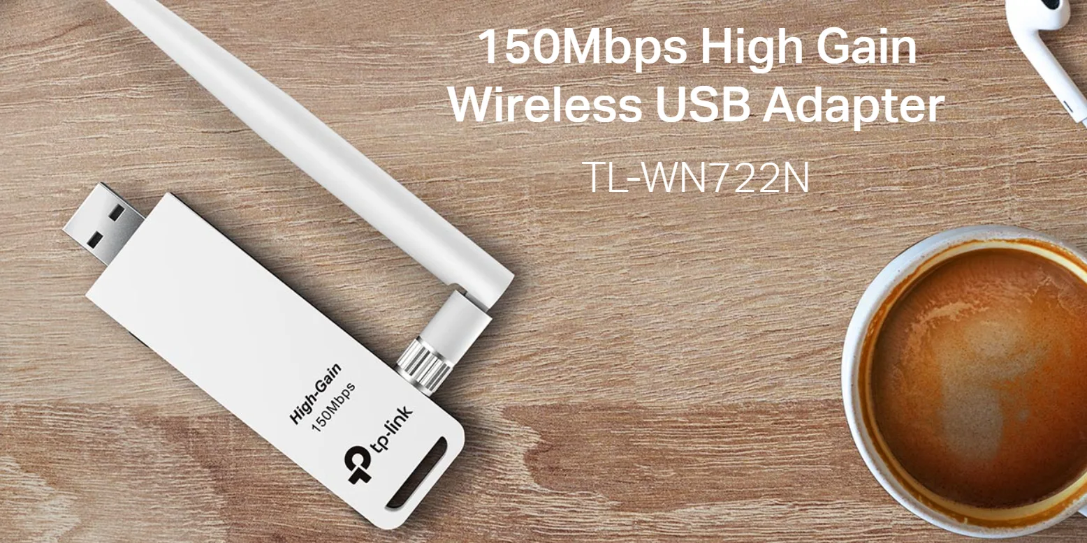 TP-Link 150Mbps High Gain Wireless USB Adapter - TL-WN722N