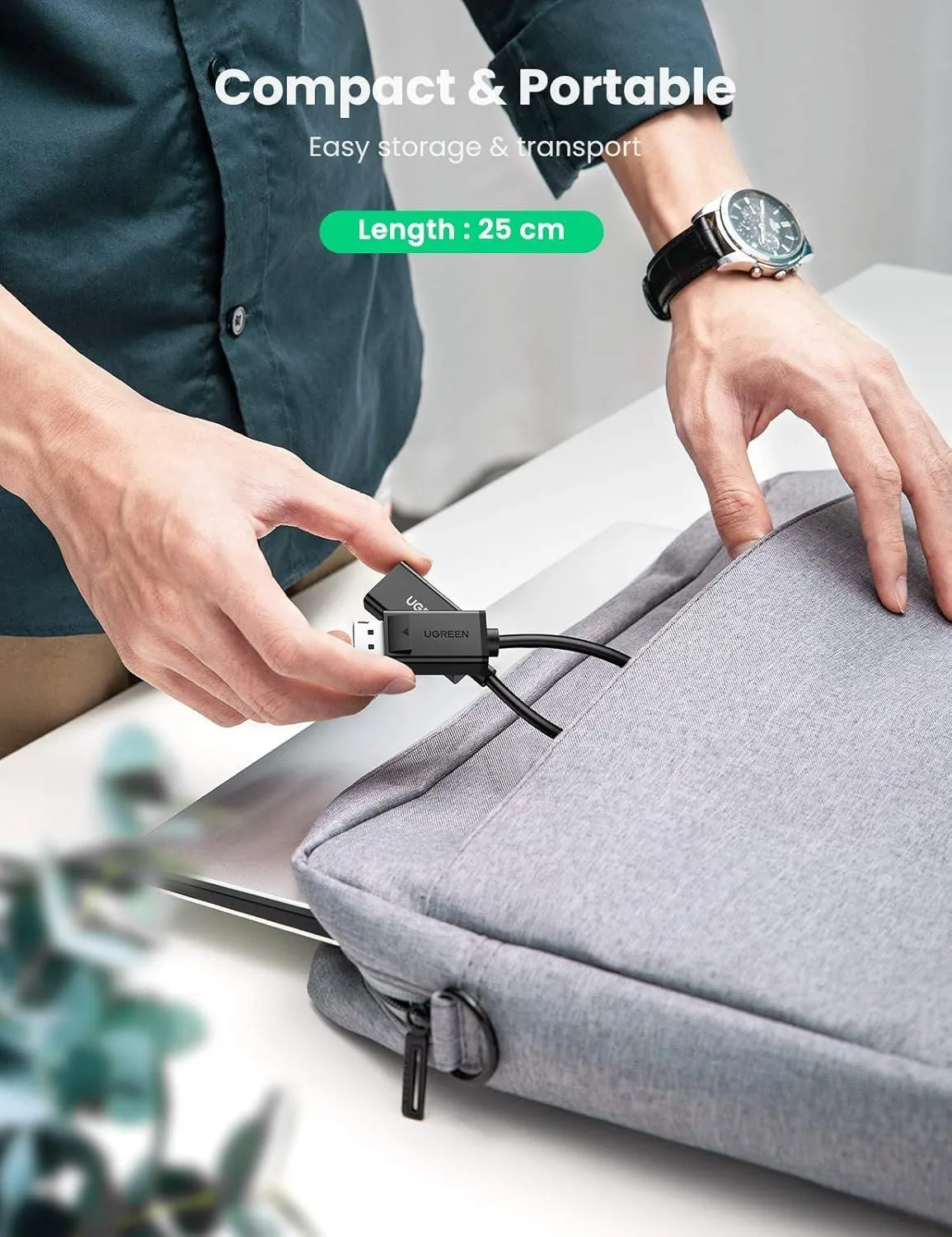 محوّل UGREEN من DisplayPort إلى HDMI بدقة 4K@60Hz - 70694