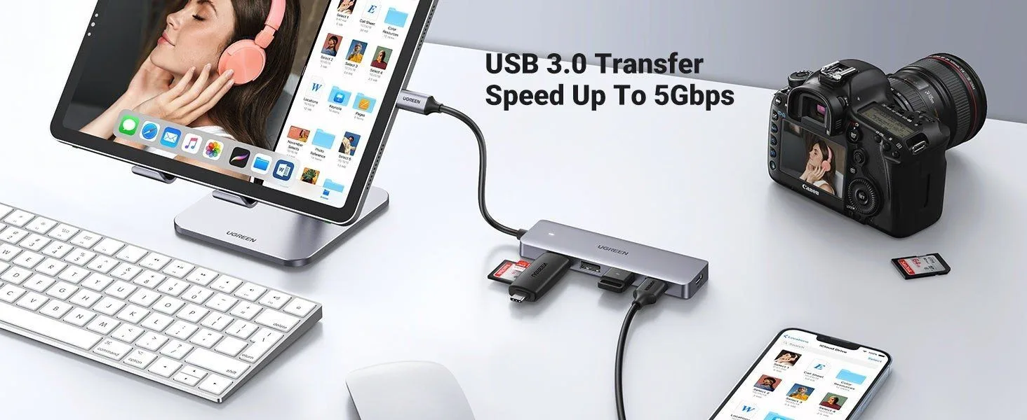 Ugreen USB-C 4-Port USB-A 3.0 Hub - 70336
