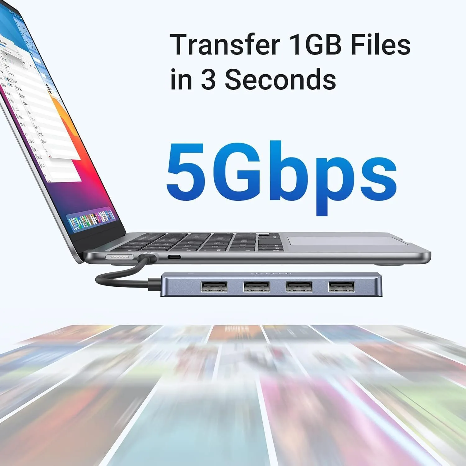 Ugreen USB-C 4-Port USB-A 3.0 Hub - 70336