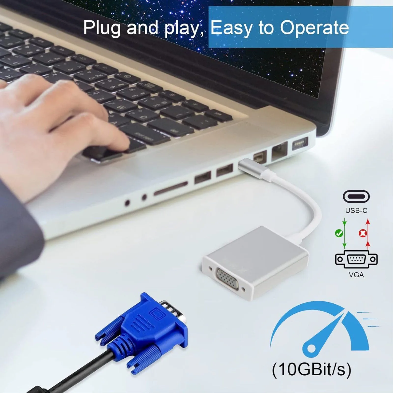 USB-C to VGA Adapter AYTC - AYTC