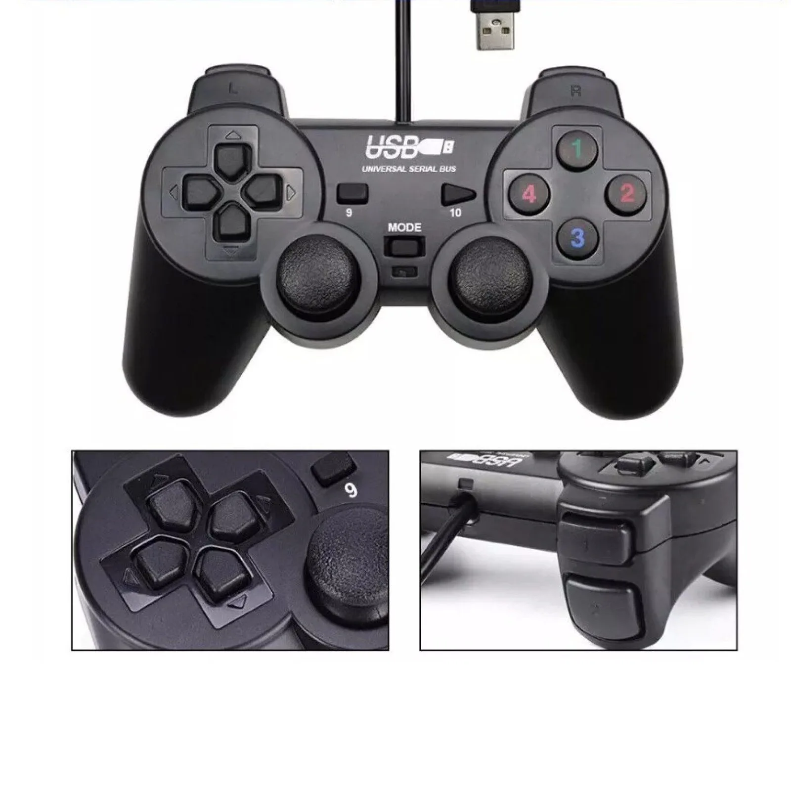 يد تحكم سلكية بمنفذ USB