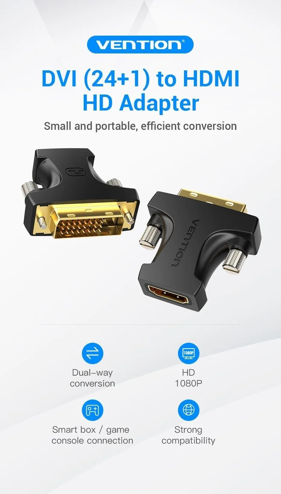 محوّل Vention من HDMI إلى DVI - ECDB0