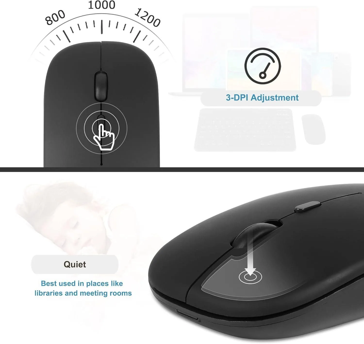 Wireless & Bluetooth Mini Combo