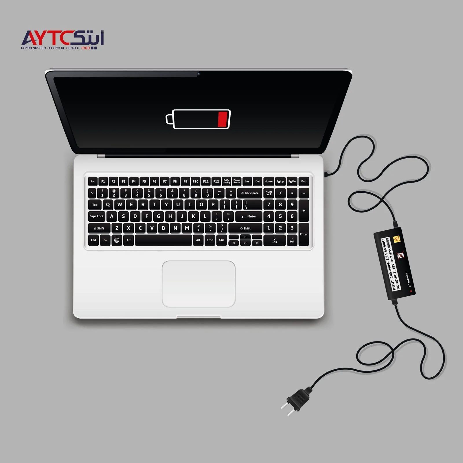 شاحن لابتوب متوافق A+ Trust بمنفذ Type-C قدرة 65 واط 20 فولت - 3.25 أمبير