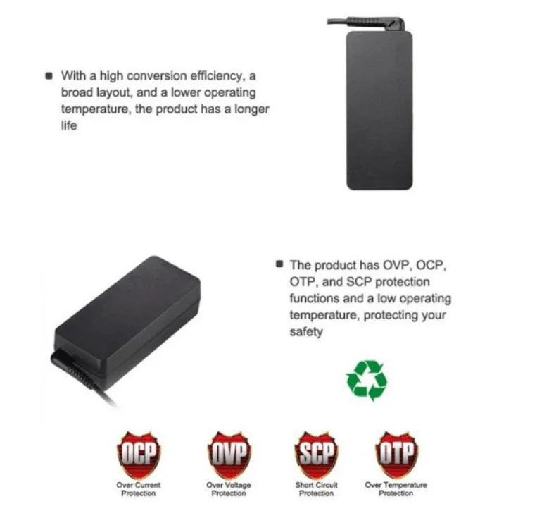 شاحن لابتوب عام Huntkey ES Ultra قدرة 65 واط