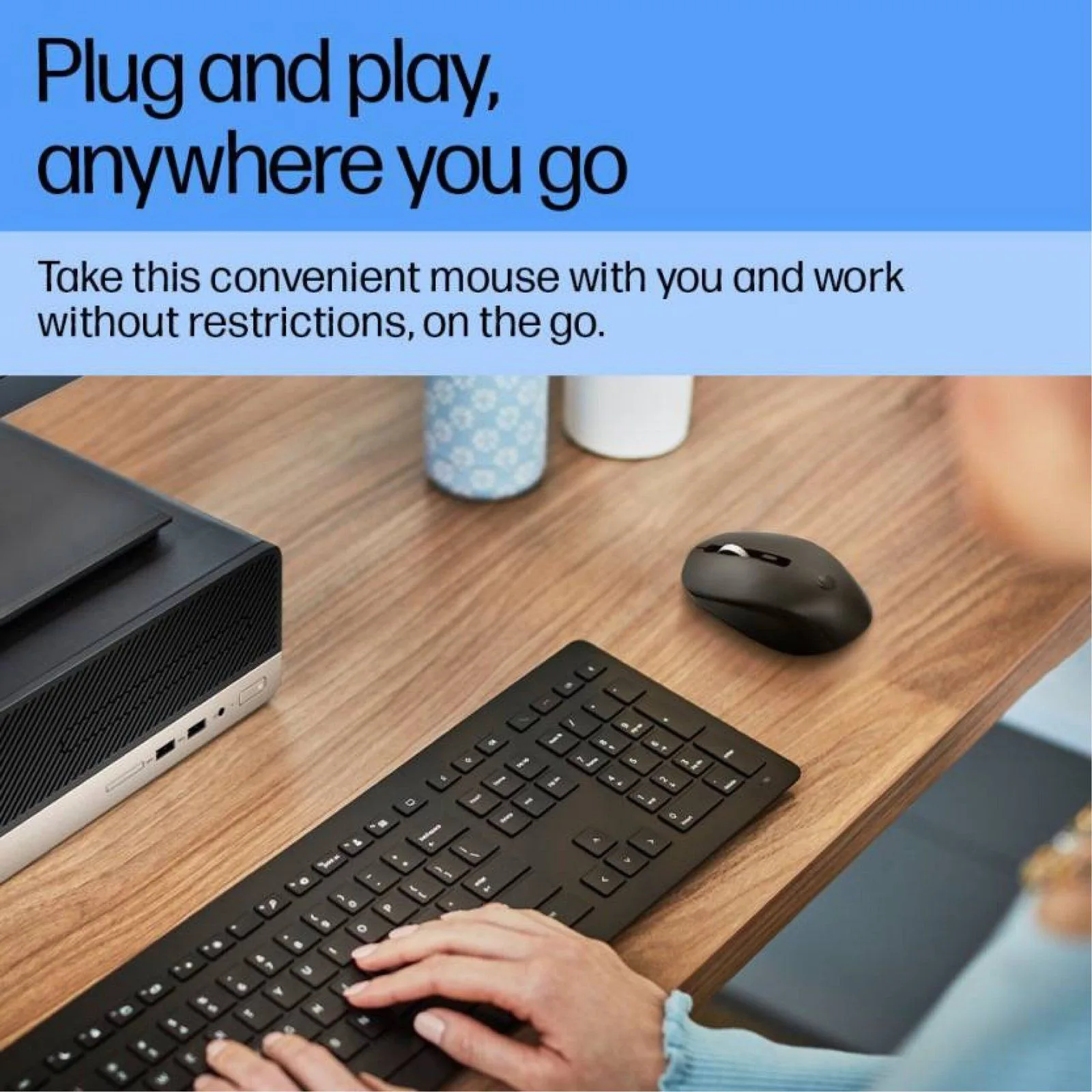ماوس لاسلكي صامت HP S1000 Plus