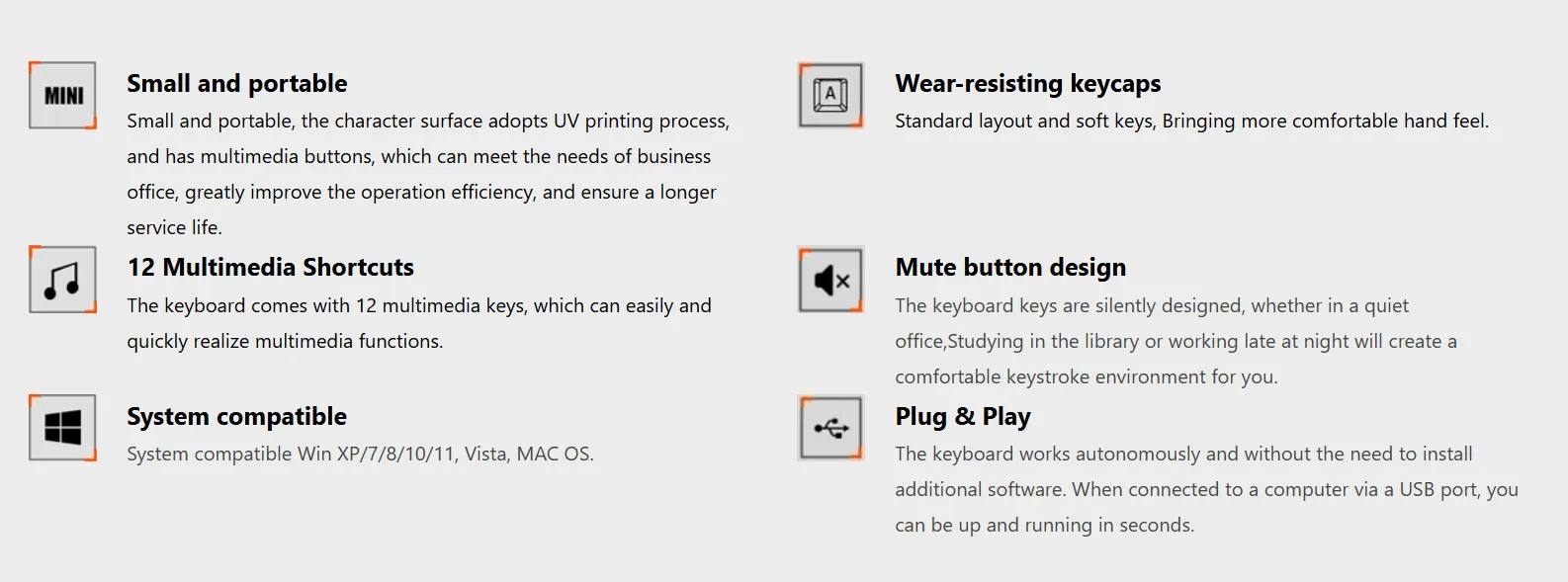 Meetion MT-K400 Mini Office Keyboard