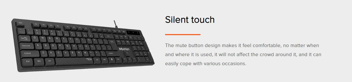 Meetion K300 Standard Corded Keyboard