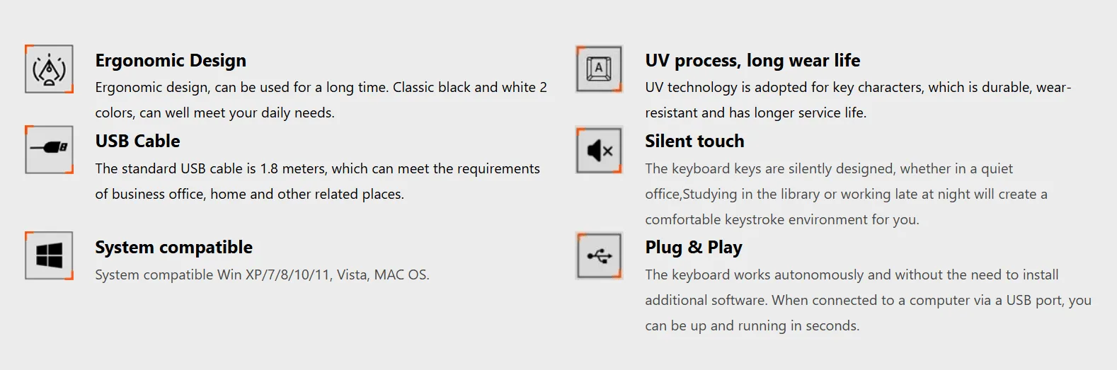 Meetion K300 Standard Corded Keyboard