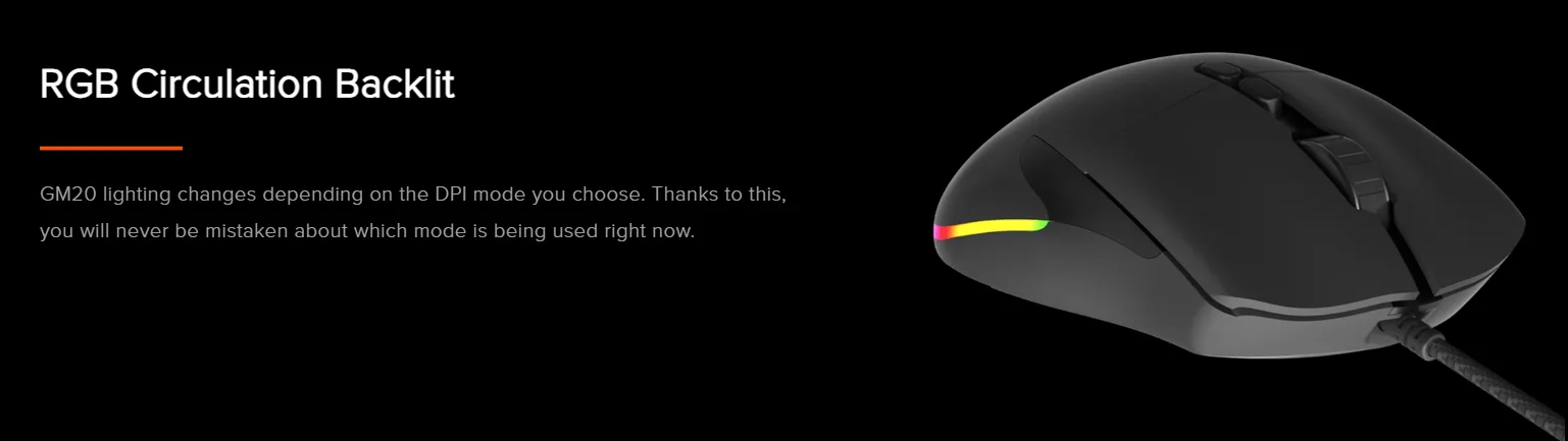 Meetion GM20 RGB Backlight Gaming Mouse