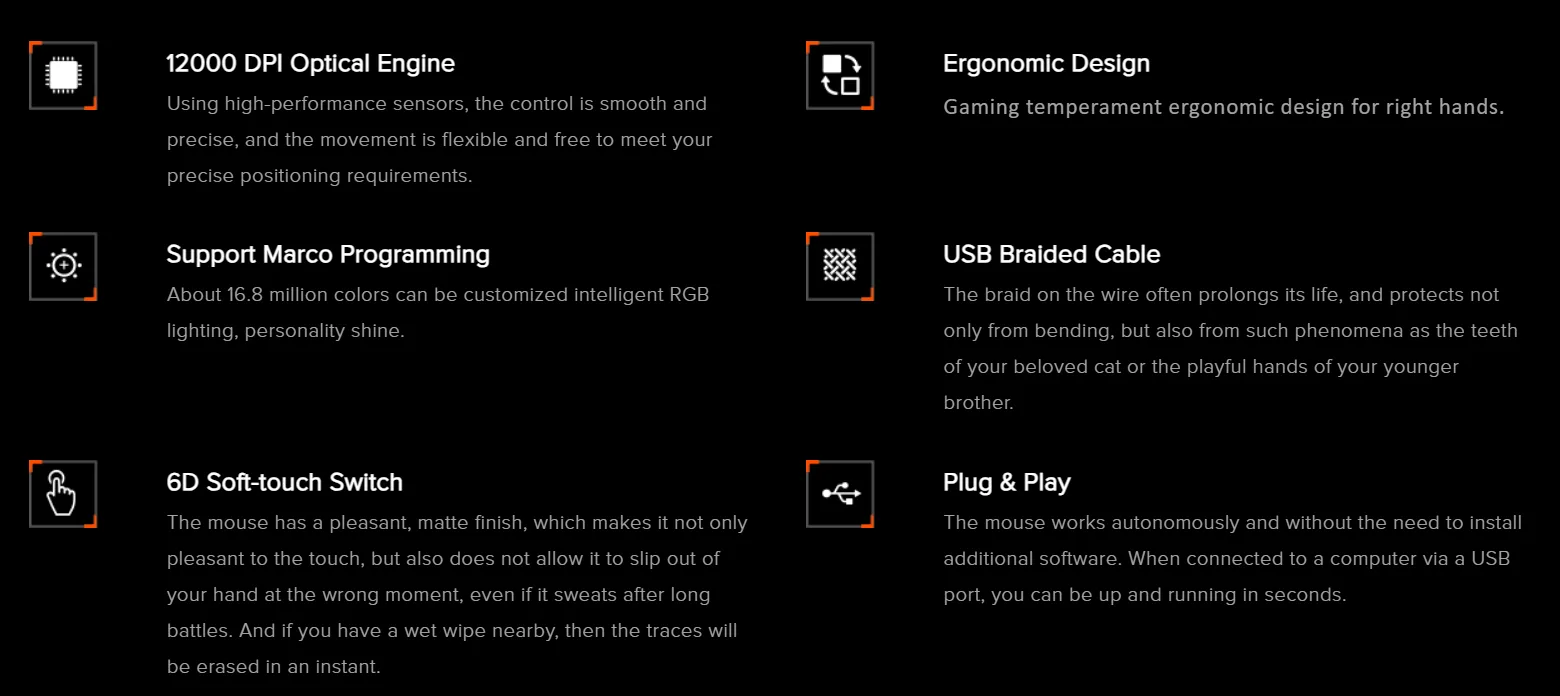 Meetion GM20 RGB Backlight Gaming Mouse